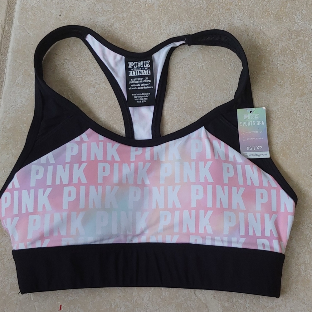 🔶SALE 4 for$30                               PINK MULTI SPORTS BRA